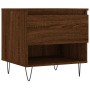 Mesas de centro 2 uds madera ingeniería roble marrón 50x46x50cm de vidaXL, Mesas de centro - Ref: Foro24-830923, Precio: 63,7...