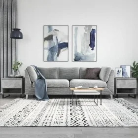 Mesas centro 2 uds madera ingeniería gris hormigón 50x46x50 cm de vidaXL, Mesas de centro - Ref: Foro24-830933, Precio: 71,54...