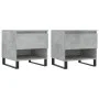 Mesas centro 2 uds madera ingeniería gris hormigón 50x46x50 cm de vidaXL, Mesas de centro - Ref: Foro24-830933, Precio: 71,54...