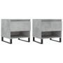 Mesas centro 2 uds madera ingeniería gris hormigón 50x46x50 cm de vidaXL, Mesas de centro - Ref: Foro24-830933, Precio: 72,14...