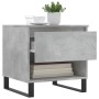 Mesas centro 2 uds madera ingeniería gris hormigón 50x46x50 cm de vidaXL, Mesas de centro - Ref: Foro24-830933, Precio: 72,14...