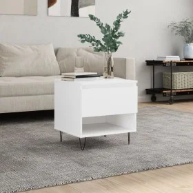 Mesa de centro madera de ingeniería blanco 50x46x50 cm de vidaXL, Mesas de centro - Ref: Foro24-830908, Precio: 36,57 €, Desc...