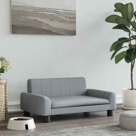 Cama para perros de tela gris claro 70x45x30 cm en Camas para perros | Comprar online en Foru.es