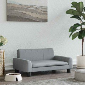 Cama para perros de tela gris claro 70x45x30 cm en Camas para perros | Comprar online en Foru.es