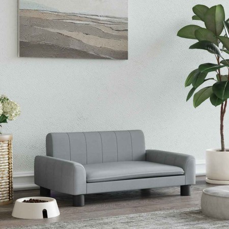 Cama para perros de tela gris claro 70x45x30 cm en Camas para perros | Comprar online en Foru.es