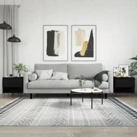Couchtische, 2 Stück, schwarzes Holzwerkstoff, 50 x 46 x 50 cm von vidaXL, Couchtisch - Ref: Foro24-830911, Preis: 73,97 €, R...