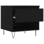 Mesas de centro 2 uds madera de ingeniería negro 50x46x50 cm de vidaXL, Mesas de centro - Ref: Foro24-830911, Precio: 74,72 €...