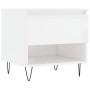 Mesas centro 2 uds madera ingeniería blanco brillo 50x46x50 cm de vidaXL, Mesas de centro - Ref: Foro24-830913, Precio: 67,13...