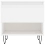 Mesas centro 2 uds madera ingeniería blanco brillo 50x46x50 cm de vidaXL, Mesas de centro - Ref: Foro24-830913, Precio: 67,13...