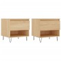 Mesas de centro 2 uds madera ingeniería roble Sonoma 50x46x50cm de vidaXL, Mesas de centro - Ref: Foro24-830915, Precio: 62,1...