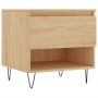 Mesas de centro 2 uds madera ingeniería roble Sonoma 50x46x50cm de vidaXL, Mesas de centro - Ref: Foro24-830915, Precio: 62,1...