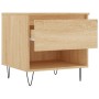 Mesas de centro 2 uds madera ingeniería roble Sonoma 50x46x50cm de vidaXL, Mesas de centro - Ref: Foro24-830915, Precio: 62,1...