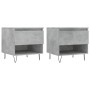Mesas centro 2 uds madera ingeniería gris hormigón 50x46x50 cm de vidaXL, Mesas de centro - Ref: Foro24-830917, Precio: 61,56...