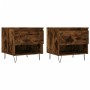 Mesas centro 2 uds madera ingeniería roble ahumado 50x46x50 cm de vidaXL, Mesas de centro - Ref: Foro24-830919, Precio: 61,98...