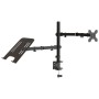 Soporte para monitor acero negro VESA 75/100 mm de vidaXL, Soportes para monitores y televisor - Ref: Foro24-358005, Precio: ...