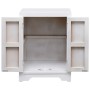 Mesita de noche madera de Paulownia blanco 38x28x52 cm de vidaXL, Mesitas de noche - Ref: Foro24-284073, Precio: 118,36 €, De...