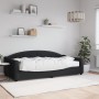 Sofá cama con colchón tela negro 100x200 cm de vidaXL, Camas y somieres - Ref: Foro24-3197519, Precio: 343,88 €, Descuento: %