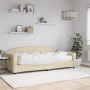 Sofá cama con colchón tela crema 100x200 cm de vidaXL, Camas y somieres - Ref: Foro24-3197521, Precio: 344,16 €, Descuento: %