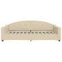 Sofá cama con colchón tela crema 100x200 cm de vidaXL, Camas y somieres - Ref: Foro24-3197521, Precio: 344,16 €, Descuento: %