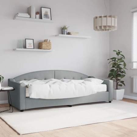 Sofá cama con colchón tela gris claro 80x200 cm de vidaXL, Camas y somieres - Ref: Foro24-3197507, Precio: 314,50 €, Descuent...