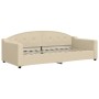 Sofá cama con colchón tela crema 90x200 cm de vidaXL, Camas y somieres - Ref: Foro24-3197516, Precio: 311,91 €, Descuento: %
