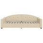 Sofá cama con colchón tela crema 90x200 cm de vidaXL, Camas y somieres - Ref: Foro24-3197516, Precio: 311,91 €, Descuento: %