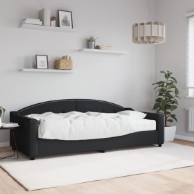 Sofá cama con colchón tela negro 90x200 cm de vidaXL, Camas y somieres - Ref: Foro24-3197514, Precio: 319,77 €, Descuento: %