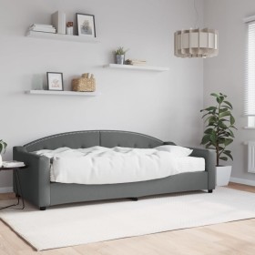Sofá cama con colchón tela gris oscuro 90x200 cm de vidaXL, Camas y somieres - Ref: Foro24-3197513, Precio: 301,64 €, Descuen...