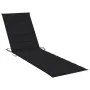 Tumbonas con mesa y cojín 2 unidades madera maciza de teca de vidaXL, Tumbonas - Ref: Foro24-3073178, Precio: 601,71 €, Descu...