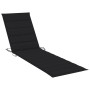 Tumbonas con mesa y cojín 2 unidades madera maciza de teca de vidaXL, Tumbonas - Ref: Foro24-3073178, Precio: 574,41 €, Descu...