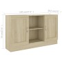 Aparador madera contrachapada color roble Sonoma 120x30,5x70 cm de vidaXL, Aparadores - Ref: Foro24-802780, Precio: 95,74 €, ...