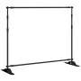 Soporte de telón de fondo acero negro 254x243 cm de vidaXL, Montajes de estudio - Ref: Foro24-190267, Precio: 102,97 €, Descu...