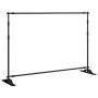 Soporte de telón de fondo acero negro 305x243 cm de vidaXL, Montajes de estudio - Ref: Foro24-190268, Precio: 99,87 €, Descue...
