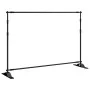 Soporte de telón de fondo acero negro 305x243 cm de vidaXL, Montajes de estudio - Ref: Foro24-190268, Precio: 99,87 €, Descue...
