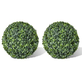 Arbusto de bolas Boj artificial 2 unidades 35 cm de vidaXL, Flora artificial - Ref: Foro24-40872, Precio: 53,57 €, Descuento: %