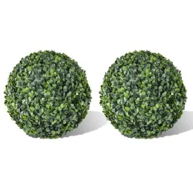 Arbusto de bolas Boj artificial 2 unidades 35 cm de vidaXL, Flora artificial - Ref: Foro24-40872, Precio: 46,45 €, Descuento: %