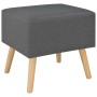 Mesitas de noche 2 unidades 40x35x40 cm tela gris oscuro de vidaXL, Mesitas de noche - Ref: Foro24-276379, Precio: 125,56 €, ...