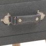 Mesitas de noche 2 unidades 40x35x40 cm tela gris oscuro de vidaXL, Mesitas de noche - Ref: Foro24-276379, Precio: 125,56 €, ...