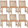 Sillas de jardín 6 unidades madera maciza de teca con cojines de vidaXL, Sillas de jardín - Ref: Foro24-3073132, Precio: 694,...