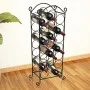 Botellero de metal para 21 botellas de vidaXL, Botelleros - Ref: Foro24-50206, Precio: 36,93 €, Descuento: %