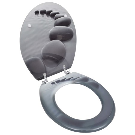 Asiento inodoro WC MDF tapa piedras de vidaXL, Asientos de inodoros y bidés - Ref: Foro24-140804, Precio: 47,06 €, Descuento: %