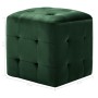 Mesitas de noche 2 unidades terciopelo verde 30x30x30 cm de vidaXL, Mesitas de noche - Ref: Foro24-249019, Precio: 83,26 €, D...