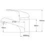 Grifo mezclador de lavabo cromado de vidaXL, Grifos - Ref: Foro24-140829, Precio: 23,60 €, Descuento: %