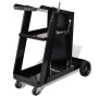 Carro de soldadura negro con 3 estantes organizador de taller de vidaXL, Carretillas de carga - Ref: Foro24-140950, Precio: 7...