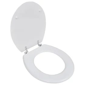 Asiento inodoro WC MDF tapa diseño blanco de vidaXL, Asientos de inodoros y bidés - Ref: Foro24-140801, Precio: 42,27 €, Desc...