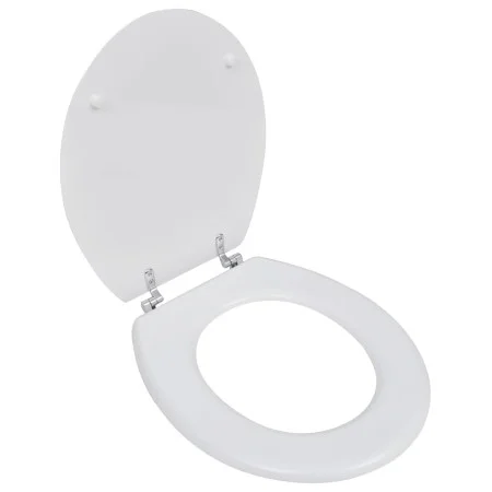 Asiento inodoro WC MDF tapa diseño blanco de vidaXL, Asientos de inodoros y bidés - Ref: Foro24-140801, Precio: 42,27 €, Desc...
