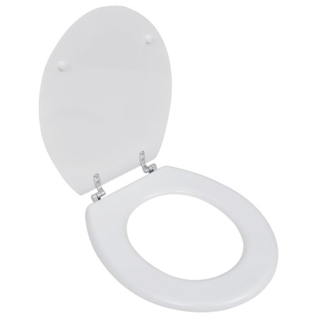 Asiento inodoro WC MDF tapa diseño blanco de vidaXL, Asientos de inodoros y bidés - Ref: Foro24-140801, Precio: 35,13 €, Desc...