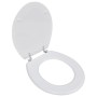 Asiento inodoro WC MDF tapa diseño blanco de vidaXL, Asientos de inodoros y bidés - Ref: Foro24-140801, Precio: 35,13 €, Desc...