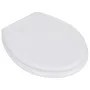 Asiento inodoro WC MDF tapa diseño blanco de vidaXL, Asientos de inodoros y bidés - Ref: Foro24-140801, Precio: 42,27 €, Desc...