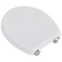Asiento inodoro WC MDF tapa diseño blanco de vidaXL, Asientos de inodoros y bidés - Ref: Foro24-140801, Precio: 42,27 €, Desc...
